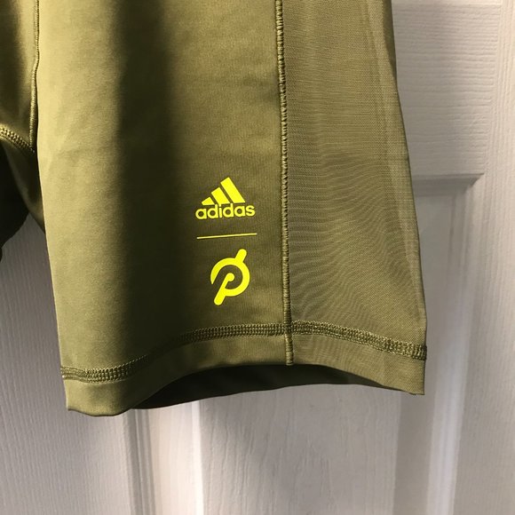 Adidas Women's IVY PARK Peloton Focus Olive Cycling Shorts Size 2X HG0563 - Picture 2 of 5